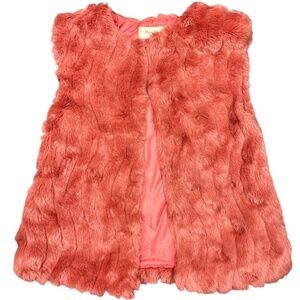 Mayoral Faux Fur Vest Size 7